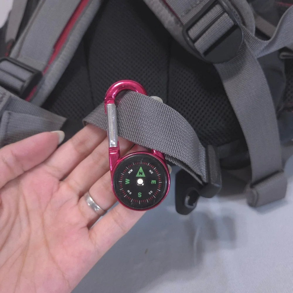 CamelBak Rim Runner Hydration Backpack w/ Bladder D-Fit Red Grey Hiking Trail